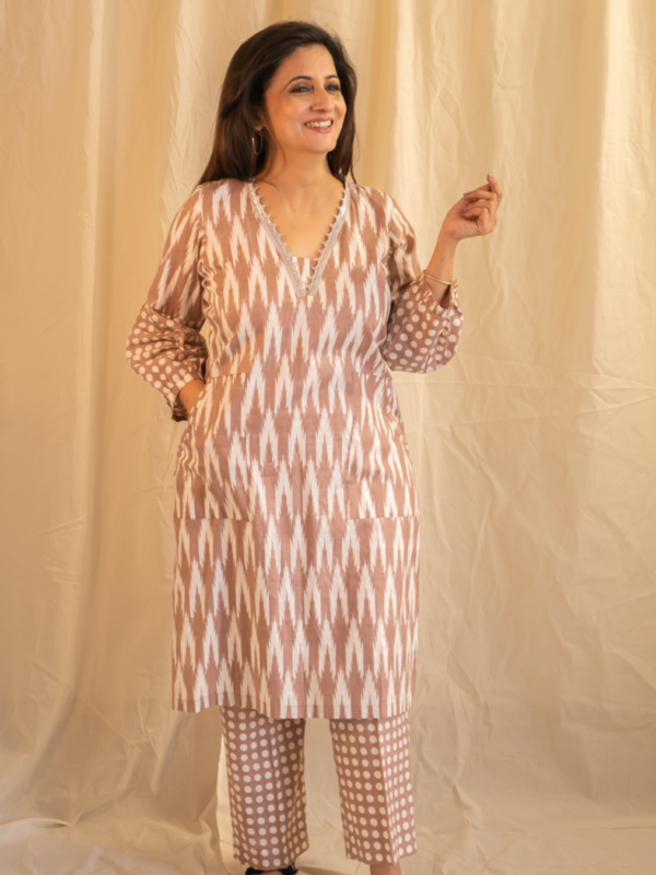Nutmeg ikkat co-ord set