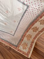 Grey Hand Block Printed Unstitched Suit - Image 4