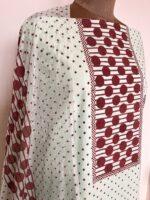 Mint Hand Block Printed Unstitched Suit - Image 4