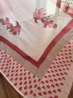 Pink Hand Block Printed Unstitched Suit - Image 3