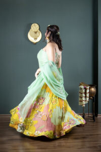Citrus Charm Lehenga - Image 4
