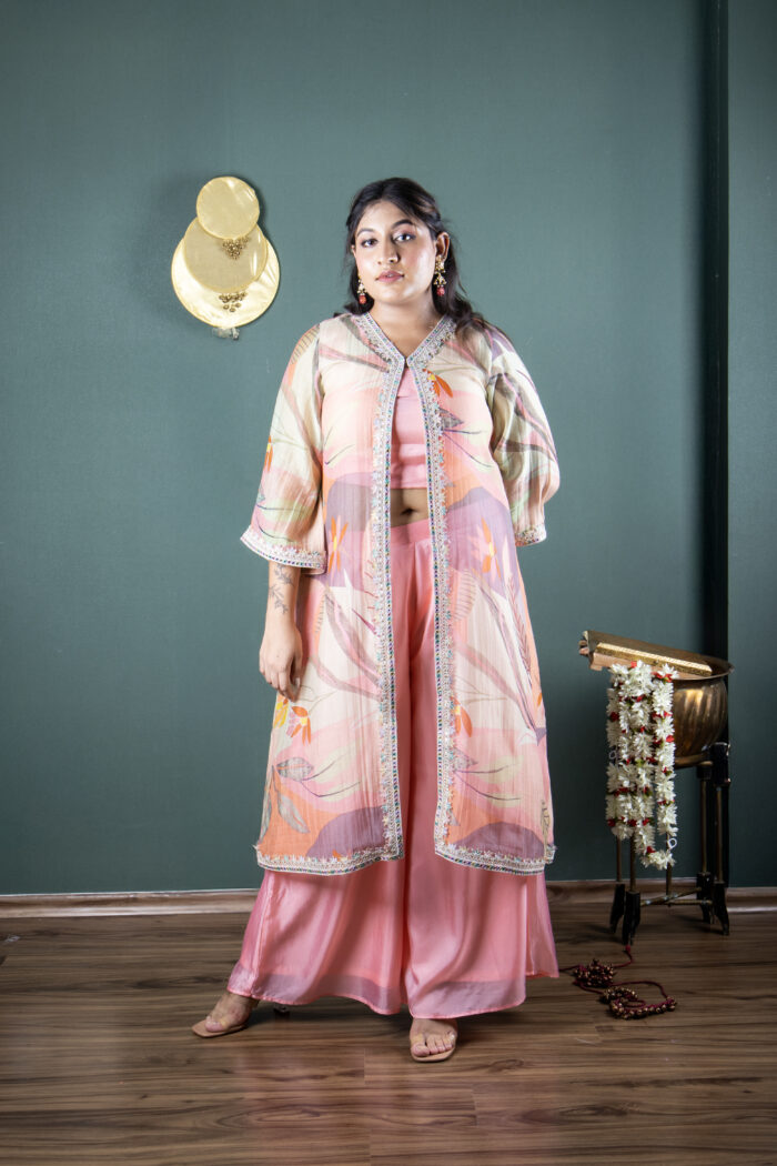 Coral Crush Jacket Co-ord Set - Image 1