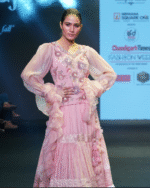 Blush Pink Hand-Embroidered Lehenga Set - Image 4