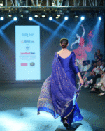 Indigo Purple Pure Silk & Banarasi embroidered Sharara Set - Image 3