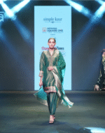 Bottle Green Tissue Zari & Brocade Kurta Salwar Set